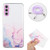 Samsung Galaxy S24 5G Hollow Marble Pattern TPU Shockproof Phone Case with Rope - Pink Samsung Galaxy S24 5G Hollow Marble Pattern TPU Shockproof Phone Case with Rope - Pink