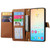 Samsung Galaxy S24 5G Love Zipper Lanyard Leather Phone Case - Brown