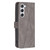 Samsung Galaxy S24 5G Magnetic Buckle Rhombus Texture Leather Phone Case - Grey