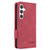 Samsung Galaxy S24 5G Magnetic Clasp Leather Phone Case - Red
