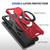 Samsung Galaxy S24 5G MagSafe Magnetic Shockproof Phone Case with Ring Holder - Red