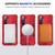 Samsung Galaxy S24 5G MagSafe Magnetic Shockproof Phone Case with Ring Holder - Red