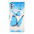 Samsung Galaxy S24 5G Oil Embossed 3D Drawing Leather Phone Case - 3 Butterflies