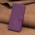 Samsung Galaxy S24 5G Plaid Embossed Leather Phone Case - Purple