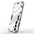 Samsung Galaxy S24 5G Punk Armor 2 in 1 PC + TPU Shockproof Phone Case with Invisible Holder - White