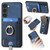 Samsung Galaxy S24 5G Retro Splitable Magnetic Card Bag Leather Phone Case - Blue