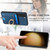 Samsung Galaxy S24 5G Retro Splitable Magnetic Card Bag Leather Phone Case - Blue