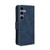 Samsung Galaxy S24 5G Skin Feel Calf Texture Card Slots Leather Phone Case - Blue