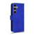 Samsung Galaxy S24 5G Skin Feel Magnetic Flip Leather Phone Case - Blue