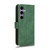 Samsung Galaxy S24 5G Skin Feel Magnetic Flip Leather Phone Case - Green