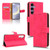 Samsung Galaxy S24 5G Skin Feel Magnetic Flip Leather Phone Case - Rose Red