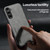 Samsung Galaxy S24 5G Skin Feel Magnetic Leather Back Phone Case - Dark Grey