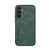 Samsung Galaxy S24 5G Skin Feel Magnetic Leather Back Phone Case - Green