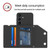 Samsung Galaxy S24 5G Skin Feel PU + TPU + PC Card Slots Phone Case - Black