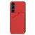 Samsung Galaxy S24 5G Skin Feel PU + TPU + PC Card Slots Phone Case - Red