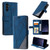Samsung Galaxy S24 5G Skin Feel Splicing Horizontal Flip Leather Phone Case - Blue