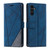 Samsung Galaxy S24 5G Skin Feel Splicing Horizontal Flip Leather Phone Case - Blue