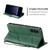 Samsung Galaxy S24 5G Skin Feel Splicing Horizontal Flip Leather Phone Case - Green