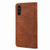 Samsung Galaxy S24 5G Skin Feel Splicing Leather Phone Case - Brown