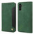 Samsung Galaxy S24 5G Skin Feel Splicing Leather Phone Case - Green
