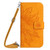 Samsung Galaxy S24 5G Skin Feel Sun Flower Embossed Flip Leather Phone Case with Lanyard - Yellow