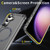 Samsung Galaxy S24 5G Skin Feel TPU + PC MagSafe Magnetic Phone Case - Transparent Black