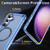 Samsung Galaxy S24 5G Skin Feel TPU + PC MagSafe Magnetic Phone Case - Transparent Blue