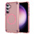 Samsung Galaxy S24 5G Skin Feel TPU + PC MagSafe Magnetic Phone Case - Transparent Pink