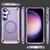 Samsung Galaxy S24 5G Skin Feel TPU + PC MagSafe Magnetic Phone Case - Transparent Purple