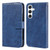 Samsung Galaxy S24 5G Skin Feeling Oil Leather Texture PU + TPU Phone Case - Dark Blue