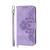 Samsung Galaxy S24 5G Skin-feel Flowers Embossed Wallet Leather Phone Case - Purple
