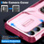 Samsung Galaxy S24 5G Sliding Camshield Holder Phone Case - Pink + Rose Red