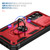 Samsung Galaxy S24 5G Sliding Camshield TPU + PC Phone Case with Holder - Red+Black