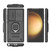 Samsung Galaxy S24 5G Sliding Camshield TPU + PC Shockproof Phone Case with Holder - Black