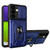 Samsung Galaxy S24 5G Sliding Camshield TPU+PC Phone Case with Card Slot - Blue