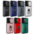 Samsung Galaxy S24 5G Sliding Camshield TPU+PC Phone Case with Card Slot - Red