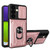 Samsung Galaxy S24 5G Sliding Camshield TPU+PC Phone Case with Card Slot - Rose Gold