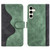 Samsung Galaxy S24 5G Stitching Horizontal Flip Leather Phone Case - Green