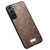Samsung Galaxy S24 5G SULADA Glittery TPU + Handmade Leather Phone Case - Colorful
