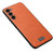 Samsung Galaxy S24 5G SULADA Shockproof TPU + Handmade Leather Phone Case - Orange
