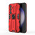 Samsung Galaxy S24 5G Supersonic Armor PC Hybrid TPU Phone Case - Red