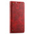 Samsung Galaxy S24 5G Suteni Baroque Calf Texture Buckle Wallet Leather Phone Case - Red