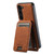 Samsung Galaxy S24 5G Suteni H16 Litchi Texture Leather Detachable Wallet Back Phone Case - Khaki