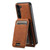 Samsung Galaxy S24 5G Suteni H16 Litchi Texture Leather Detachable Wallet Back Phone Case - Khaki