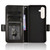 Samsung Galaxy S24 5G Symmetrical Triangle Leather Phone Case - Black