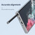Samsung Galaxy S24 5G Terminator Style Glitter Powder MagSafe Magnetic Phone Case - Transparent