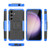 Samsung Galaxy S24 5G Tire Texture TPU + PC Phone Case with Holder - Blue