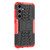 Samsung Galaxy S24 5G Tire Texture TPU + PC Phone Case with Holder - Red