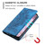 Samsung Galaxy S24 5G Totem Embossed Magnetic Leather Phone Case - Blue Samsung Galaxy S24 5G Totem Embossed Magnetic Leather Phone Case - Blue