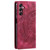 Samsung Galaxy S24 5G Totem Embossed Magnetic Leather Phone Case - Red Samsung Galaxy S24 5G Totem Embossed Magnetic Leather Phone Case - Red